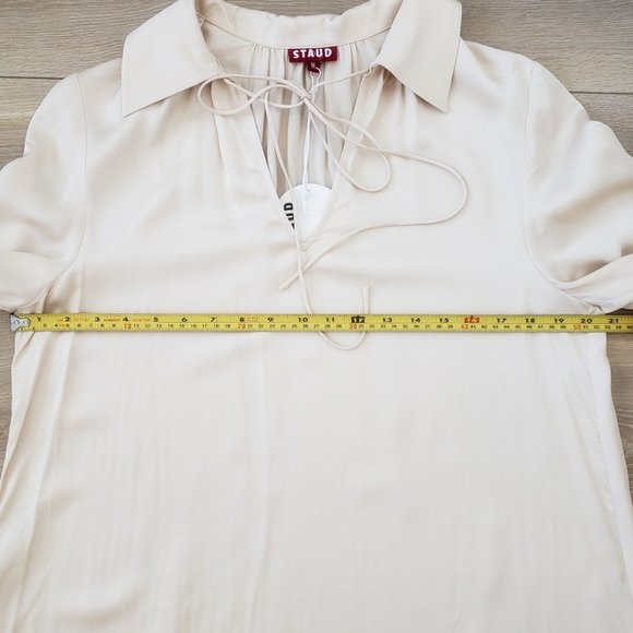 Staud Toulon Tunic champagne ivory medium NWT - Picture 13 of 16